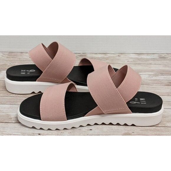 Mix No. 6 OZ Womens Size 7 M Rose Slip On Elastic Strappy Sandals 649429 Stretch - Picture 4 of 8